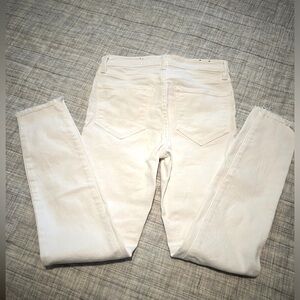 AllSaints Grace white jeans 26 ankle fray we006q